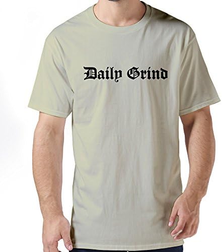 Serlina Men's Daily Grind Cotton O Neck Short Sleeve T-Shirt Tee Natural S