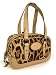 Dolce & Gabbana Leopard Print and Beige Leather Handbag