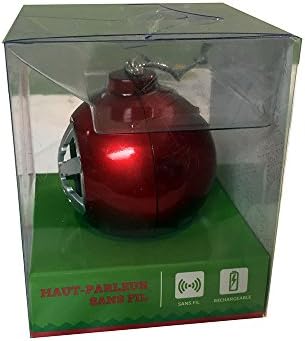 Bluetooth Jingle Balls Wireless Speaker Snow Flake Rechargable - Red