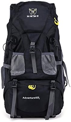 Gigantique 50L Outdoor Hiking Water Repellent Backpack Travel Climbing Camping Mountaineering Bag Black