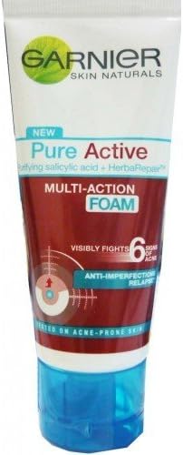 2 X Garnier Pure Active Foam 50ml. New Sealed Made From Thailand