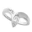 14K White Gold Diamond Engagement Ring - 0.55 Ct.