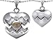 14k Gold Plated 925 Silver Puffed Heart Pendant title=