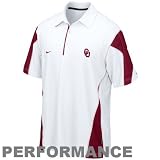 Nike Oklahoma Sooners White 2010 Checkdown Coaches Sideline Performance Polo