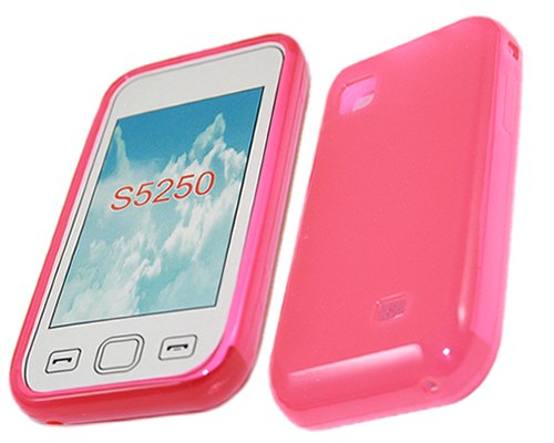 iTALKonline ProGel PINK Super Hydro Gel Protective Armour/Case/Skin/Cover/Shell for Samsung S5250 525 Wave