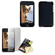 Black Hard Case / Cover / Shell & LCD Screen Protector for Apple iPod Touch 2nd (2G) & 3rd (3G) Generation