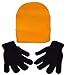 Beanie and Glove Set / One Acrylic Beanie and One Pair of Stretchy Black Magic Gloves