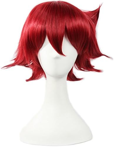 Kadiya Yowamushi Pedal Naruko¡¡Shokichi Short Spike Red Halloween Anime Cosplay Wig