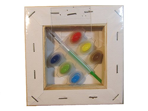 Retro Large Squares Paint Canvas Art Set