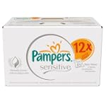 Pampers Sensitive Baby Wipes - 12 x P...
