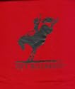 Get Bucked' tee, Red, size 12 (please look at details for sizing)