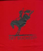 Get Bucked' tee, Red, size 12 (please look at details for sizing)