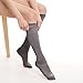 Pintoli/Fytto Style 1020 Women's Comfy Compression Socks, 15-20mmHg, Knee High, Gray, Small Size