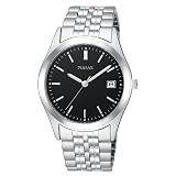 Pulsar Mens Dress Silver-Tone Watch #PXH449 by Pulsar