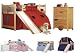 Kitchen: Small picture for Cottage Futon 80957250211RED Jr. Loft Tent Bed   Natural Finish   Red Tent