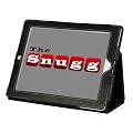 Snugg iPad 3 Case - The New iPad 3rd Generation Leather Case Cover and Flip Stand with Elastic Hand Strap, Stylus loop, Premium Nubuck Fibre Interior and Velcro Flap to Secure your iPad in Place (Black) - Automatically Wakes and Puts the iPad 3 to Sleep - From Snugg, The Creators of the Number 1 Best Selling iPad 2 Case