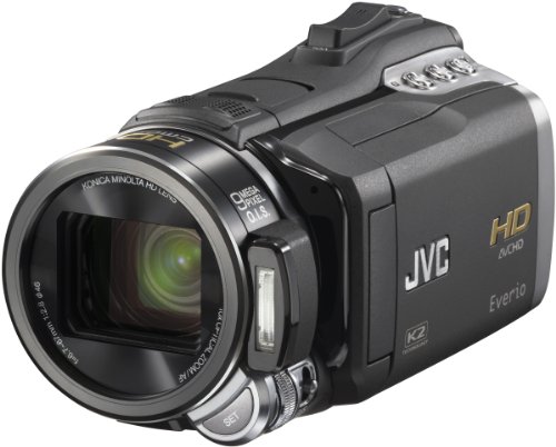 JVC GZ-HM400 Full-HD Camcorder (SD/SDHC-Card, 32 GB interner Speicher, 10-fach opt. Zoom, 9 Megapixel Fotofunktion, 7,1 cm (2,8 Zoll) Display) schwarz