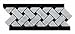 Carrara White Marble Polished Basketweave Border Listello - 5
