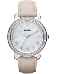 Fossil Womens ES3189 Emma Bone Leather Watch