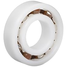 Non-Metallic Ball Bearing Acetal / Nylon / Glass R10A-AGA 5/8" Bore x 1-3/8" OD x .344" W
