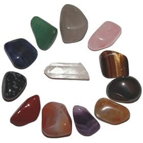 Crystal Stone set of 12 Healing Crystals.