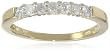 10k Gold Round 7-Stone Diamond Ring (1/4 cttw, H-I Color, I2-I3 Clarity)