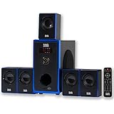 Acoustic Audio AA5102 800W 5.1 Channel Home Theater Surround Sound Speaker System