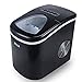 Della Portable Ice Maker Machine Ice Cube Easy-Touch Produces up to 26 LBS of Ice Daily, 2-Size Cube, Black