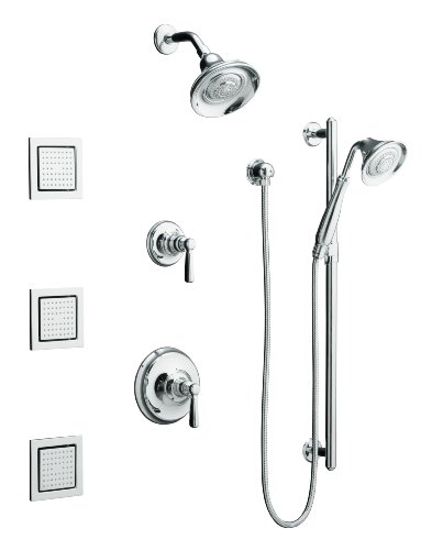 KOHLER K-10858-4-CP Bancroft Luxury Performance Showering Package, Polished Chrome