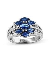 1.77ct tw Diamond and Sapphire ring set in 14k Gold