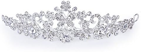 Zacr Wedding Bridal Prom Crystal Rhinestone Butterfly Love Flower Crown Headband