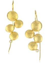 Julieli "Reflections" 22k Gold and Diamond Round Shape Pods Earrings