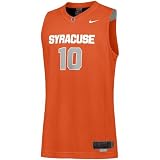 Nike Syracuse Orange #10 Orange Twilled Basketball Jersey