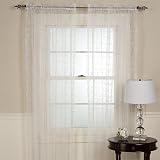 Yazmin Set of 4 Embroidered Sheer Panels, 84 in Set