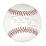 Francisco Rodriguez New York Mets Autographed Baseball with Inscription "1st Mets Sv 4-6-09"