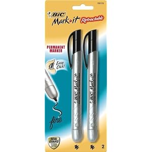 Bic Retractable Permanent Marker Pmrp21 Blk