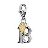 Hot Diamonds Coming of Age 18 Charm, Sterling Silver