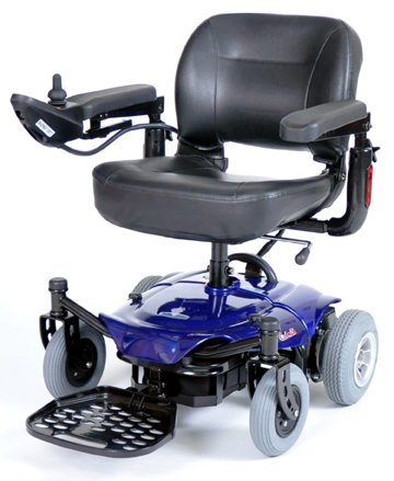 Cobalt X23 Rear Wheel Drive Travel Power Wheelchair - Blue
