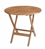 New Anderson Teak Windsor 31-inch Round Picnic Folding Table Great for Portability And Storage