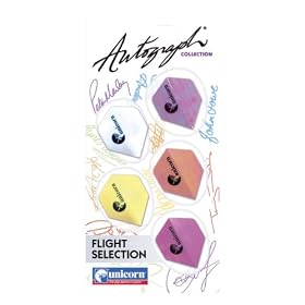 Unicorn Autograph Collection Pearlized Flight Compendium - Fl�chettes - Blanc / Violet / Rose / vert/ Violet