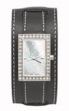 Michigan State Spartans Starlette Black Leather Watch
