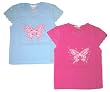 Pop Jeans Girls Butterfly Front Top ~ Size 4