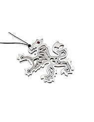 Rebecca Garnet Lion Rampant Pendant