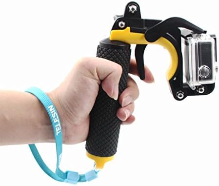 YOCI Floating Grip Handler with Pistol Grip Trigger for GoPro Hero 4 3+ Universal Phone Clip Clamp Gadget for iPhone 6 Plus 6 Sumsung Noted 4 3 2 Upto 5.5 inch Cellphone Video Stabilizer