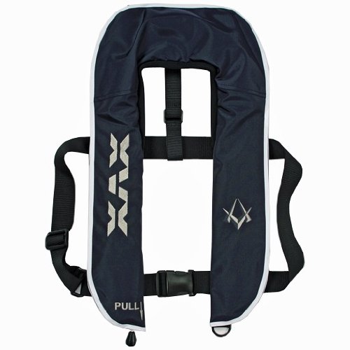 DAIWA(ダイワ精工) XVX・ライフジャケット(手動・自動膨張式)XF－2014 ネイビー フリー【ライフジャケット／型式承認品／船検対応／自動、手動膨張式】 04595306