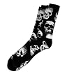 No Fear Men's SKULL ROW SOCKS 2 Pairs (4 Pieces) - Black No Fear Men's SKULL ROW SOCKS 2 Pairs (4 Pieces) - Black