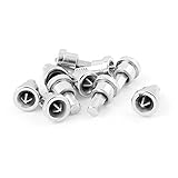 uxcell ネジビット 金属 シルバートーン フィリップスヘッド 自動的カウンターシンク 10個入り