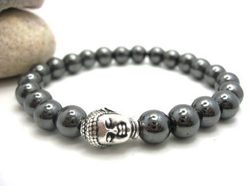 Men's Buddha Hematite Energy Bracelet