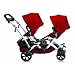 Contours Options Tandem Stroller, Ruby
