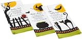 DII Printed Halloween Recipe Kitchen Towel, Set of 3